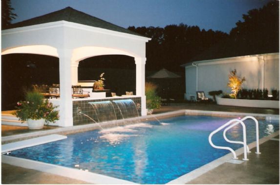 pool with outdoor area